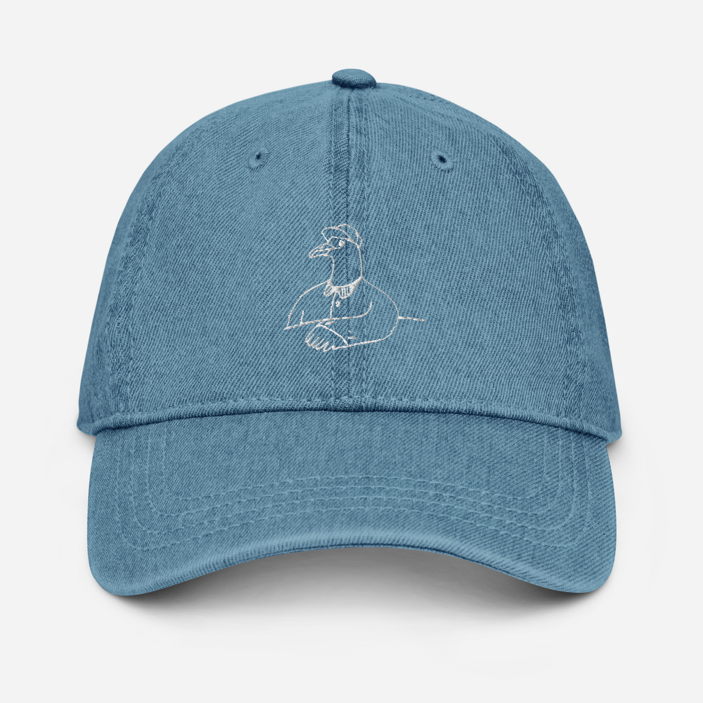 Girl Bird Dark Chambray Dad Hat