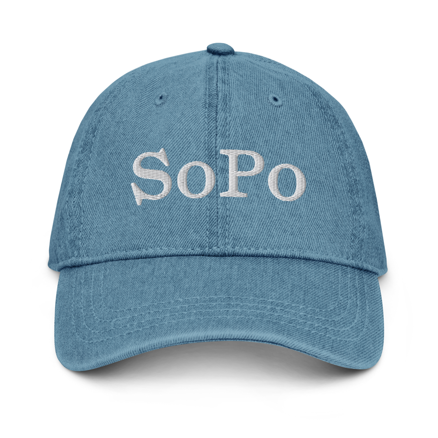 SoPo Dark Chambray Dad Hat - Serif