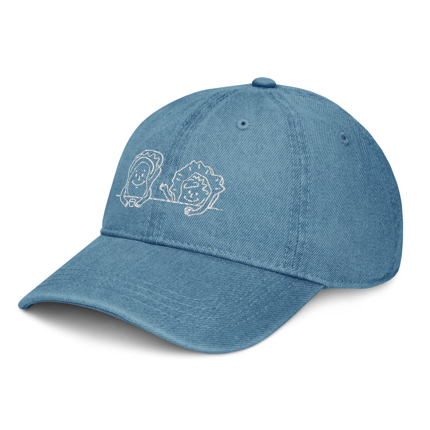 Cocktail Oysters Dark Chambray Dad Hat