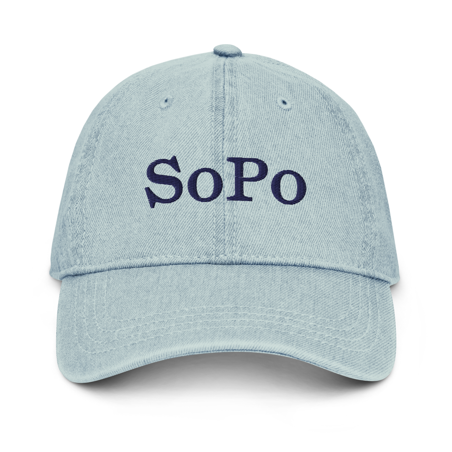 SoPo Chambray Dad Hat - Serif
