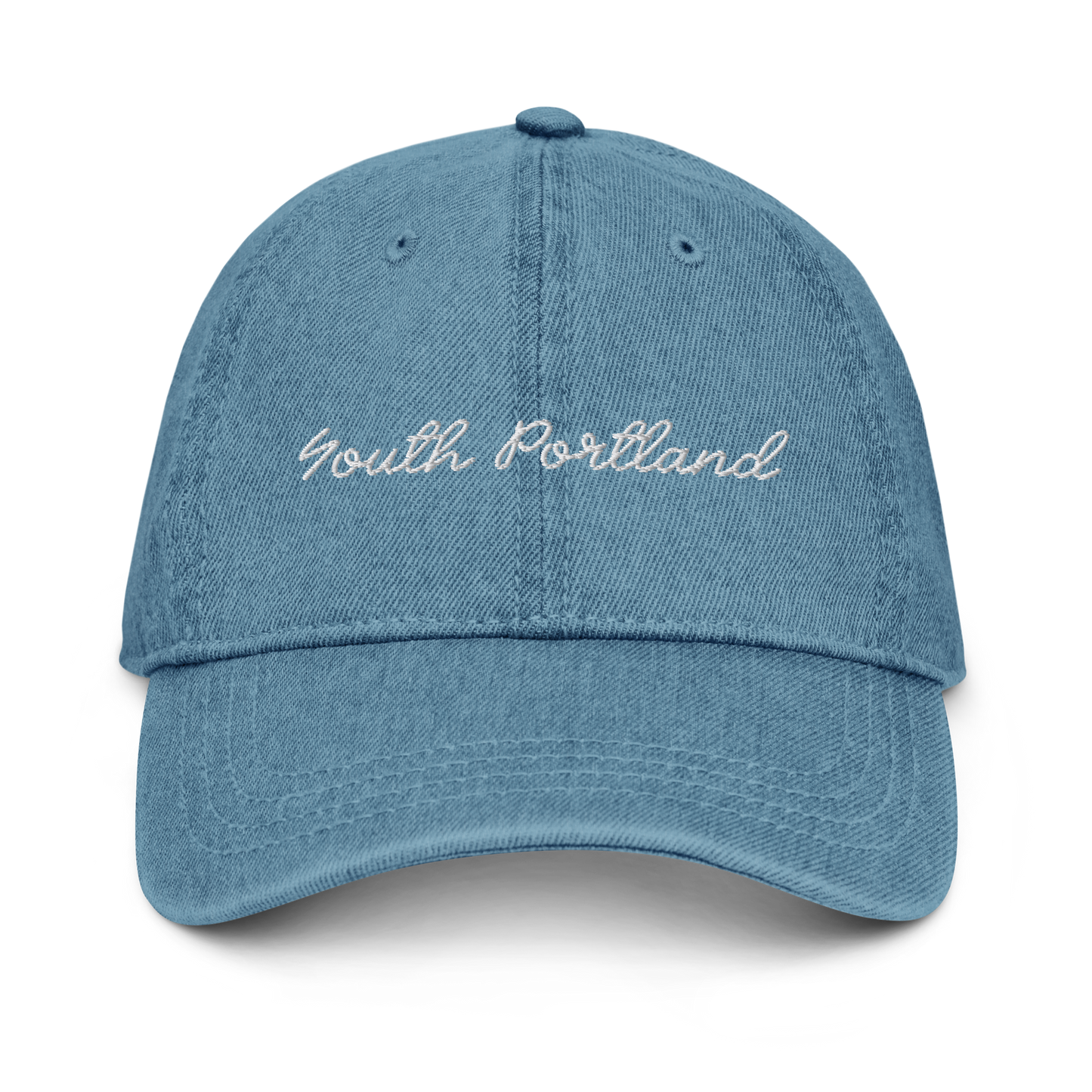 South Portland Chambray Dad Hat - Script