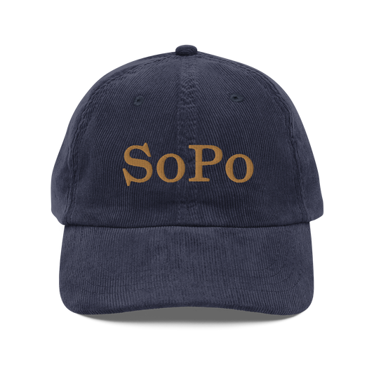 SoPo Corduroy Dad Hat - Serif