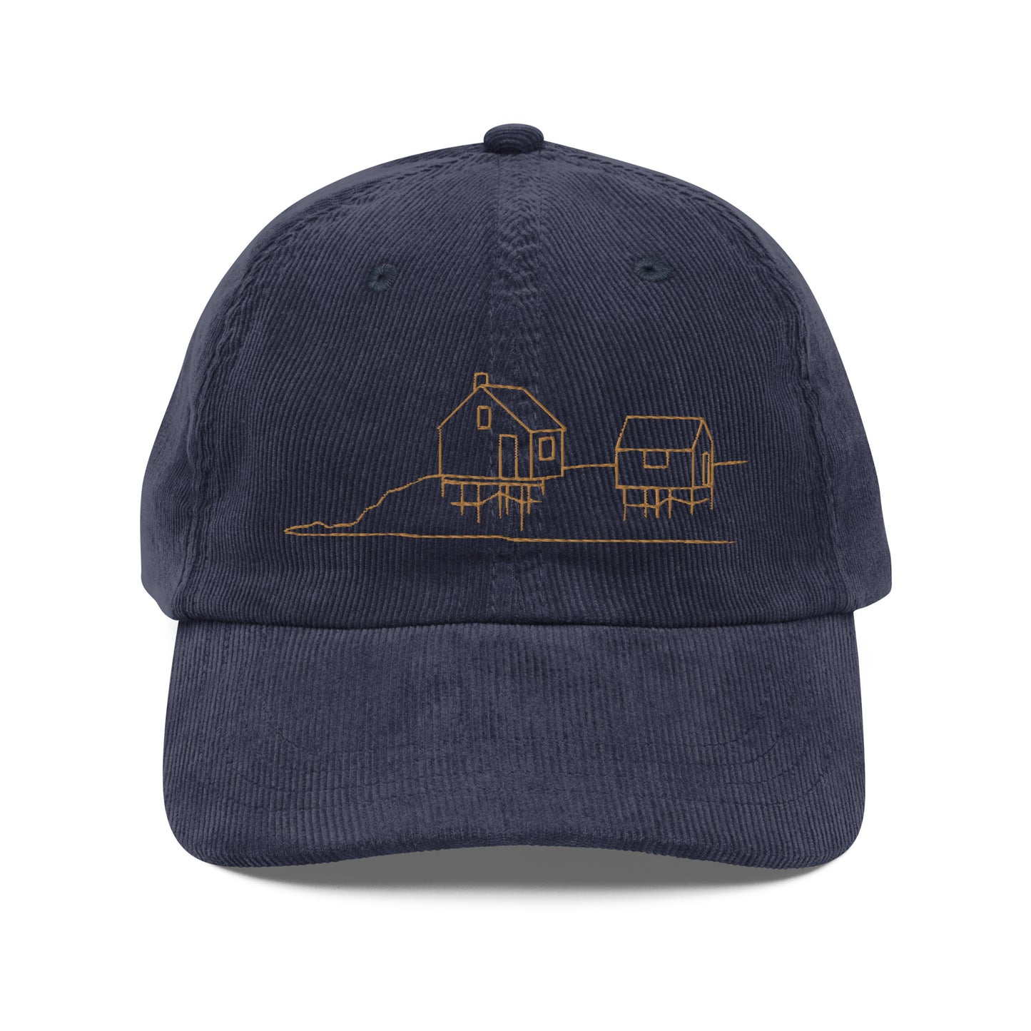 Willard Beach Fishing Shacks Corduroy Hat