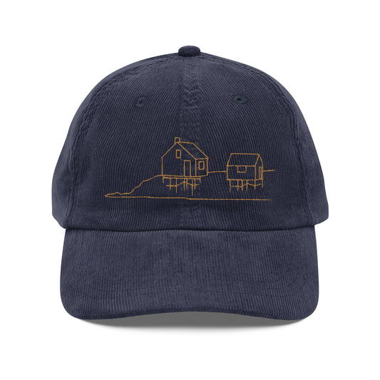 Willard Beach Fishing Shacks Corduroy Hat