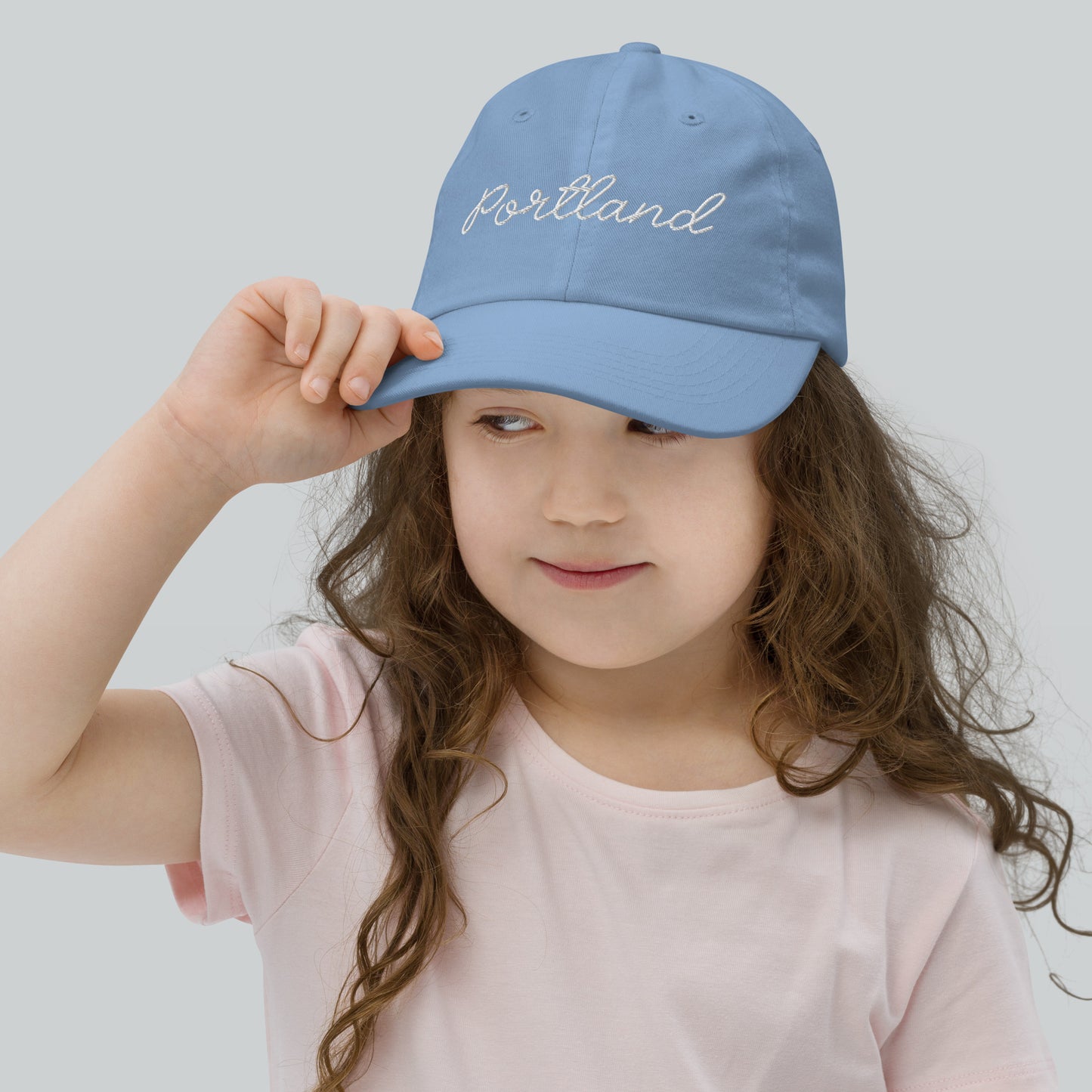 Kids Portland Cotton Cap - Light Blue