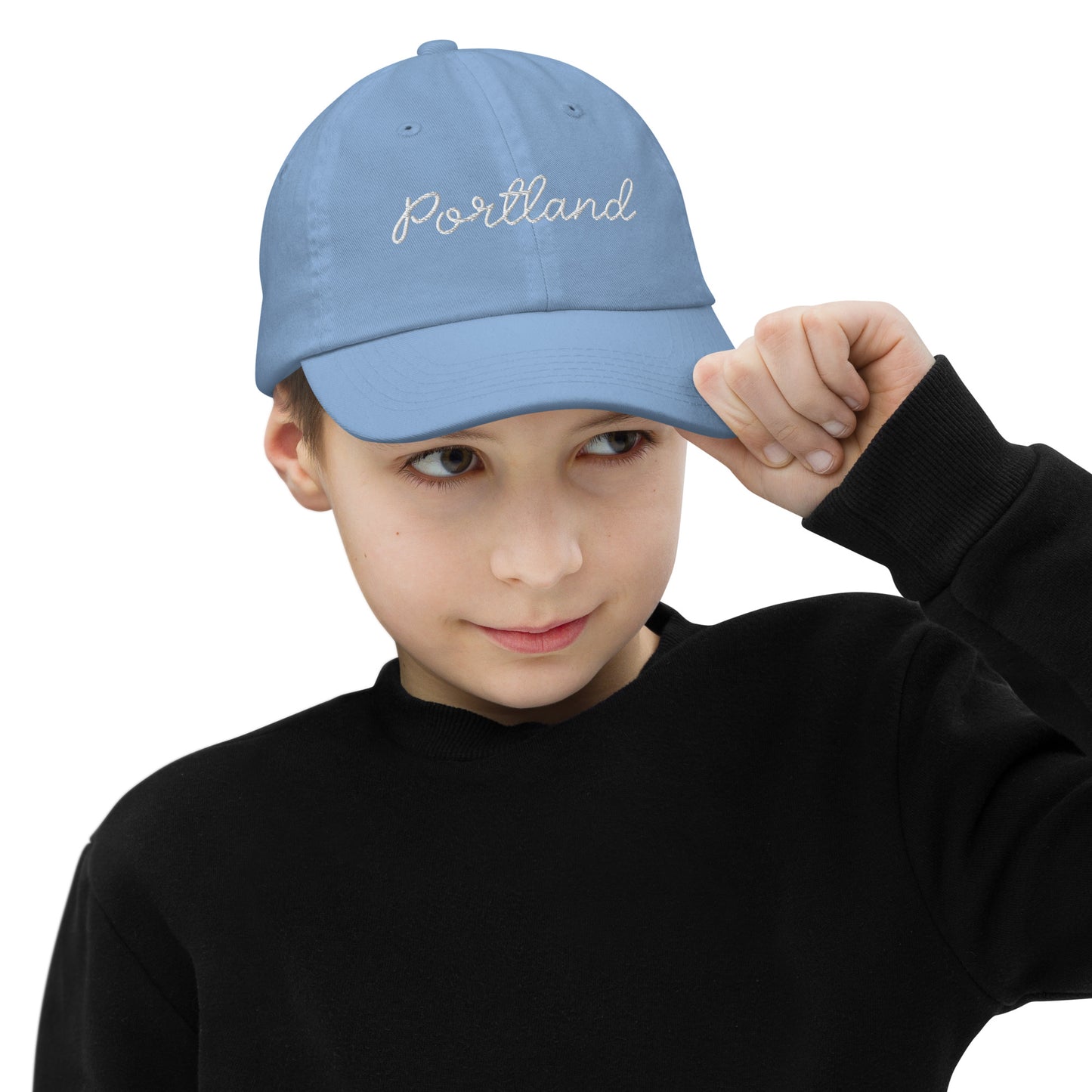 Kids Portland Cotton Cap - Light Blue