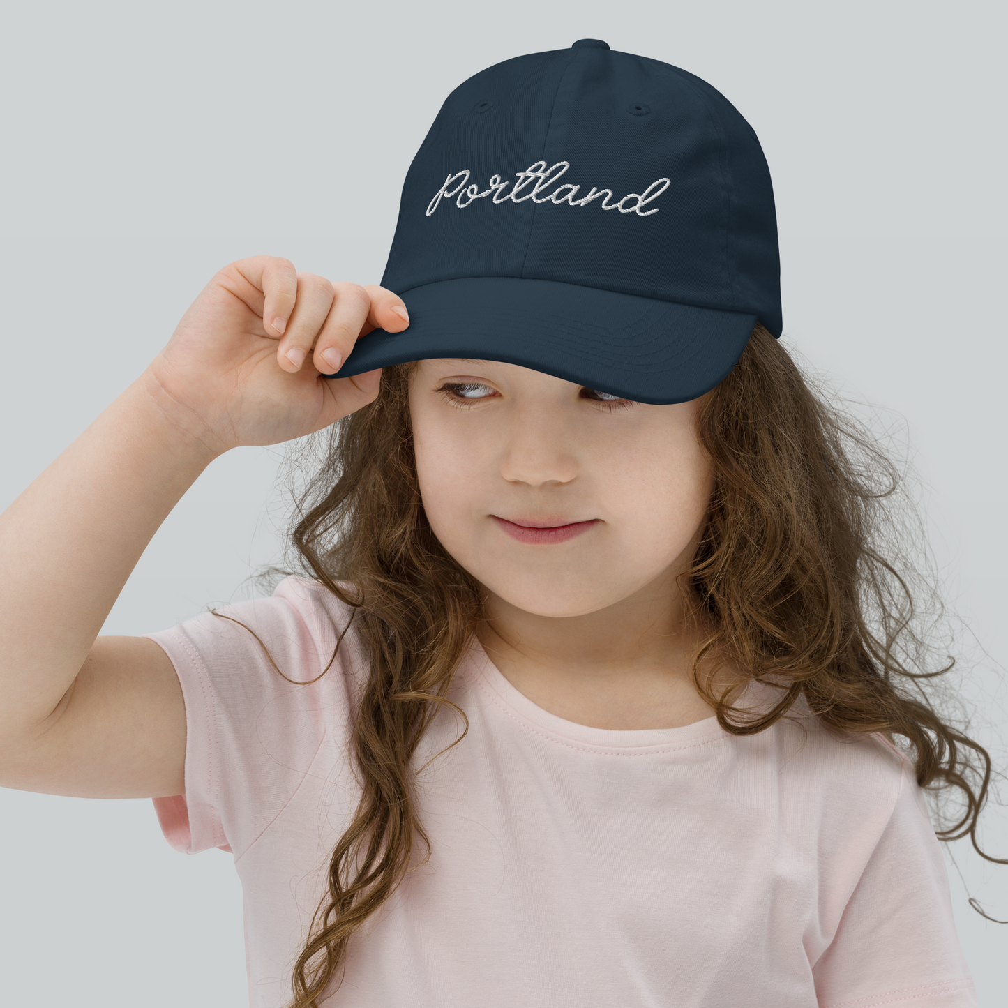 Kids Portland Cotton Cap - Navy