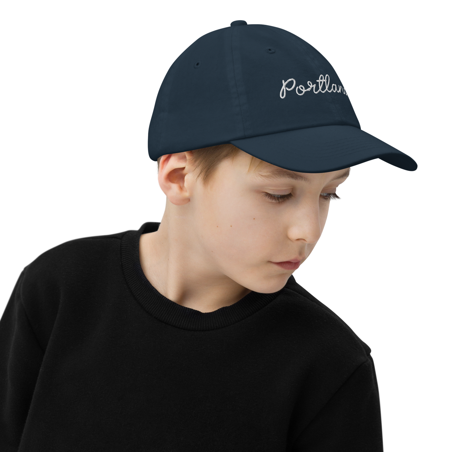 Kids Portland Cotton Cap - Navy